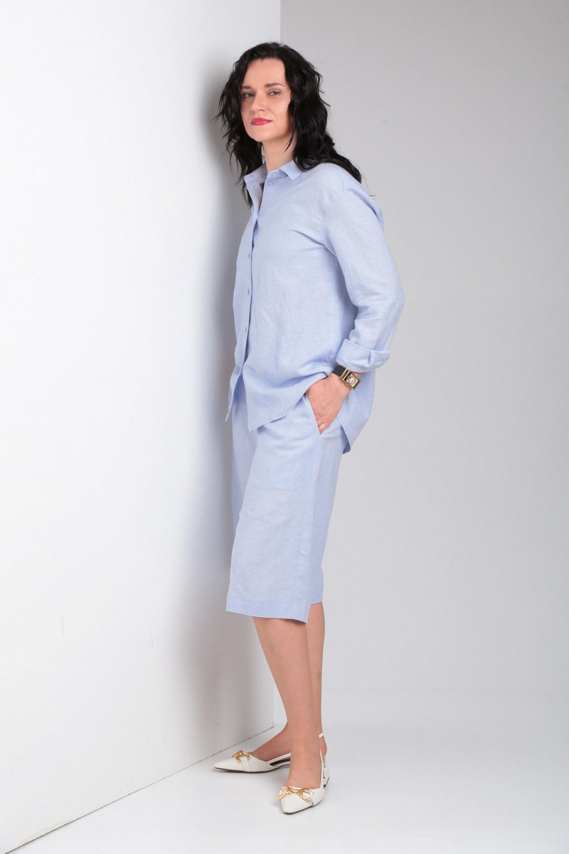Женский комплект с шортами Ma Vie М605г голубой