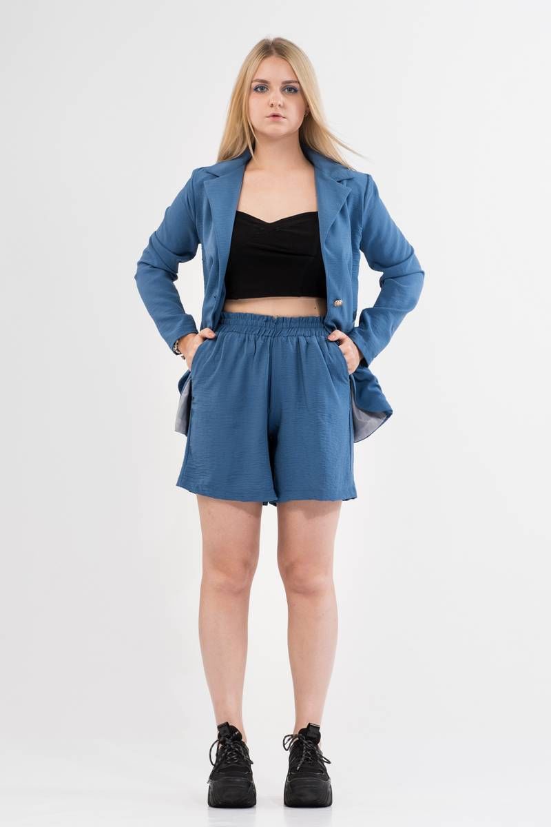 Женский комплект с шортами Amelia Lux - Kelen 423-20 синий