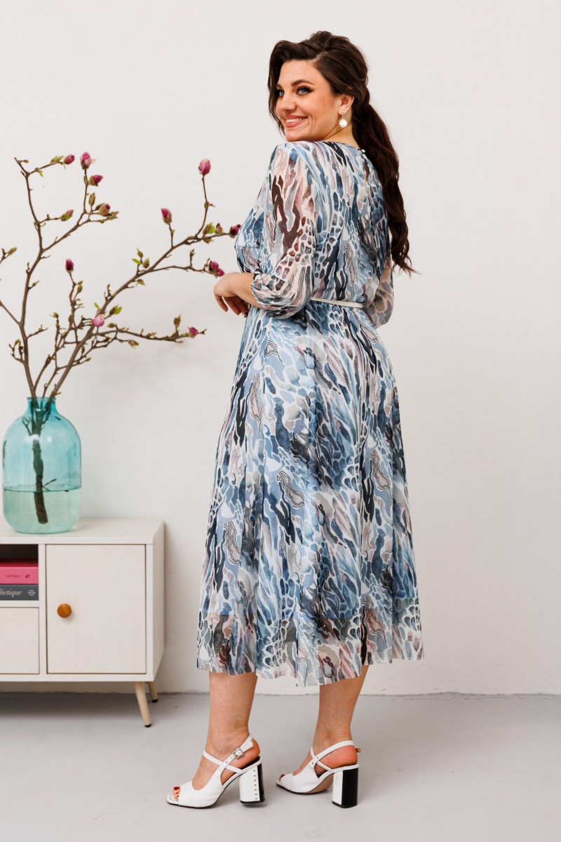 Платья Romanovich Style 1-2607 серо-голубой