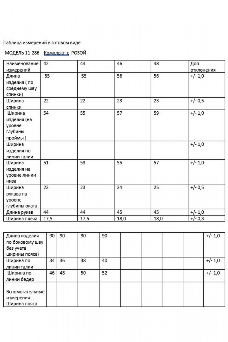 Юбочный комплект PUR PUR 11-286/1 синий