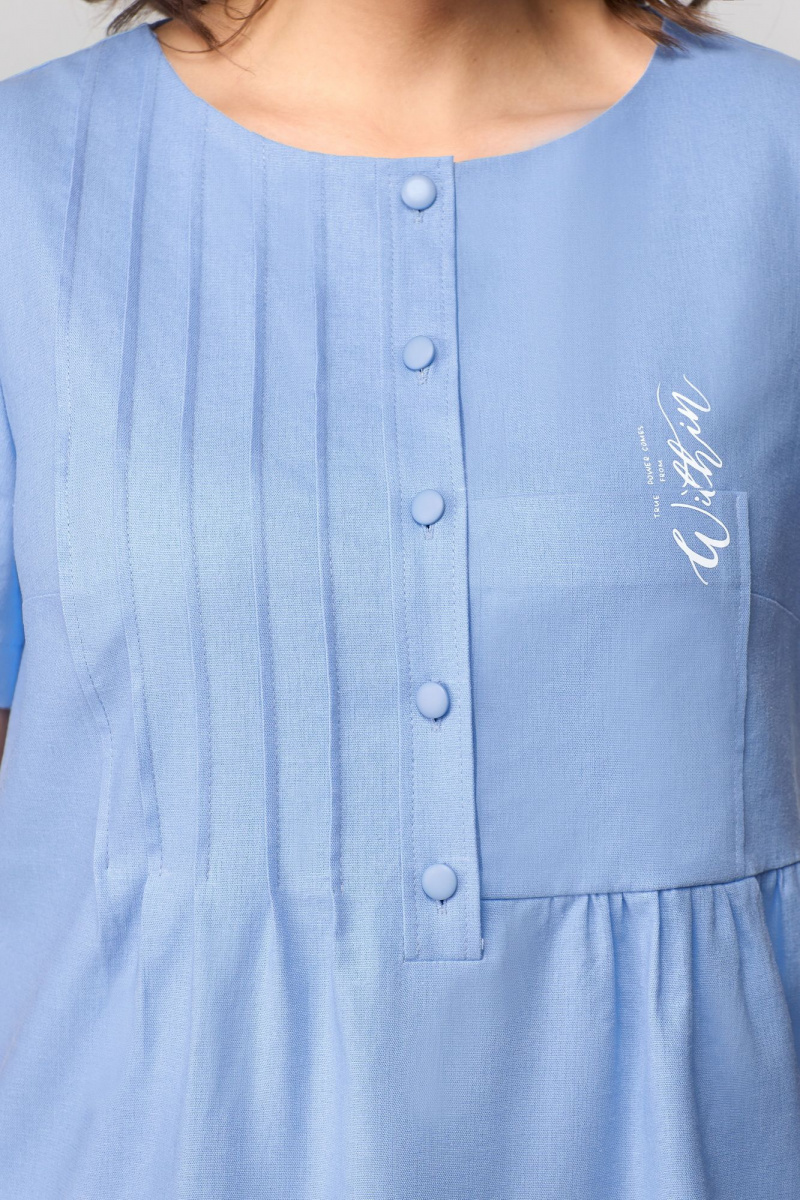 Платья Мишель стиль 1115-1 голубой
