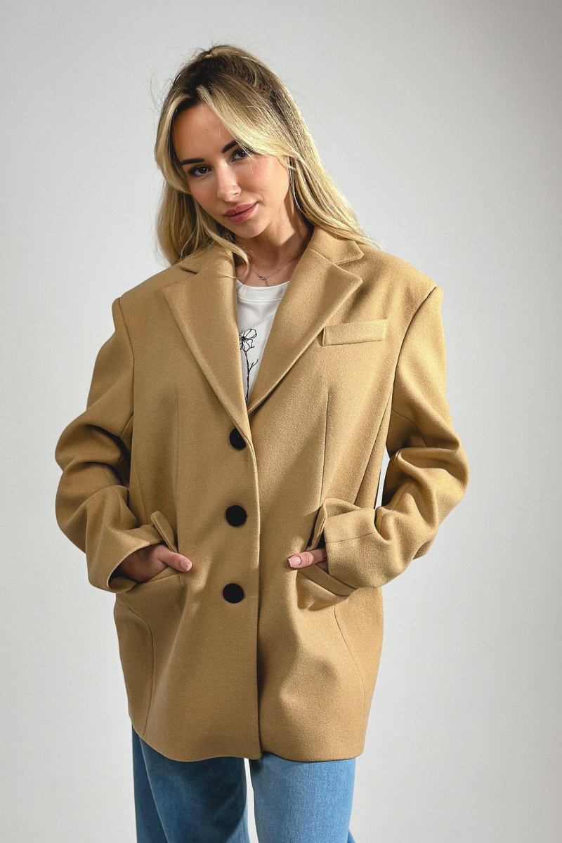Женское пальто Skipper Design 134 кэмел