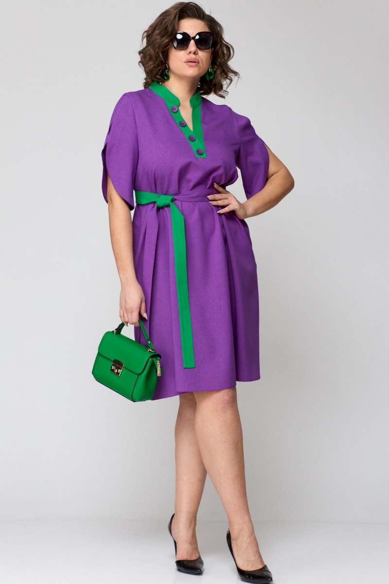 Платья EVA GRANT 7177 фиолетовый