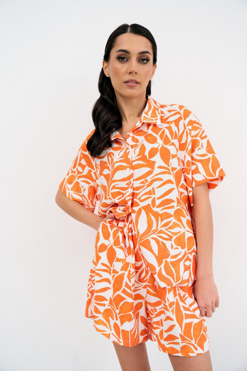 Женский комплект с шортами ATTIKA А3722 оранжевый