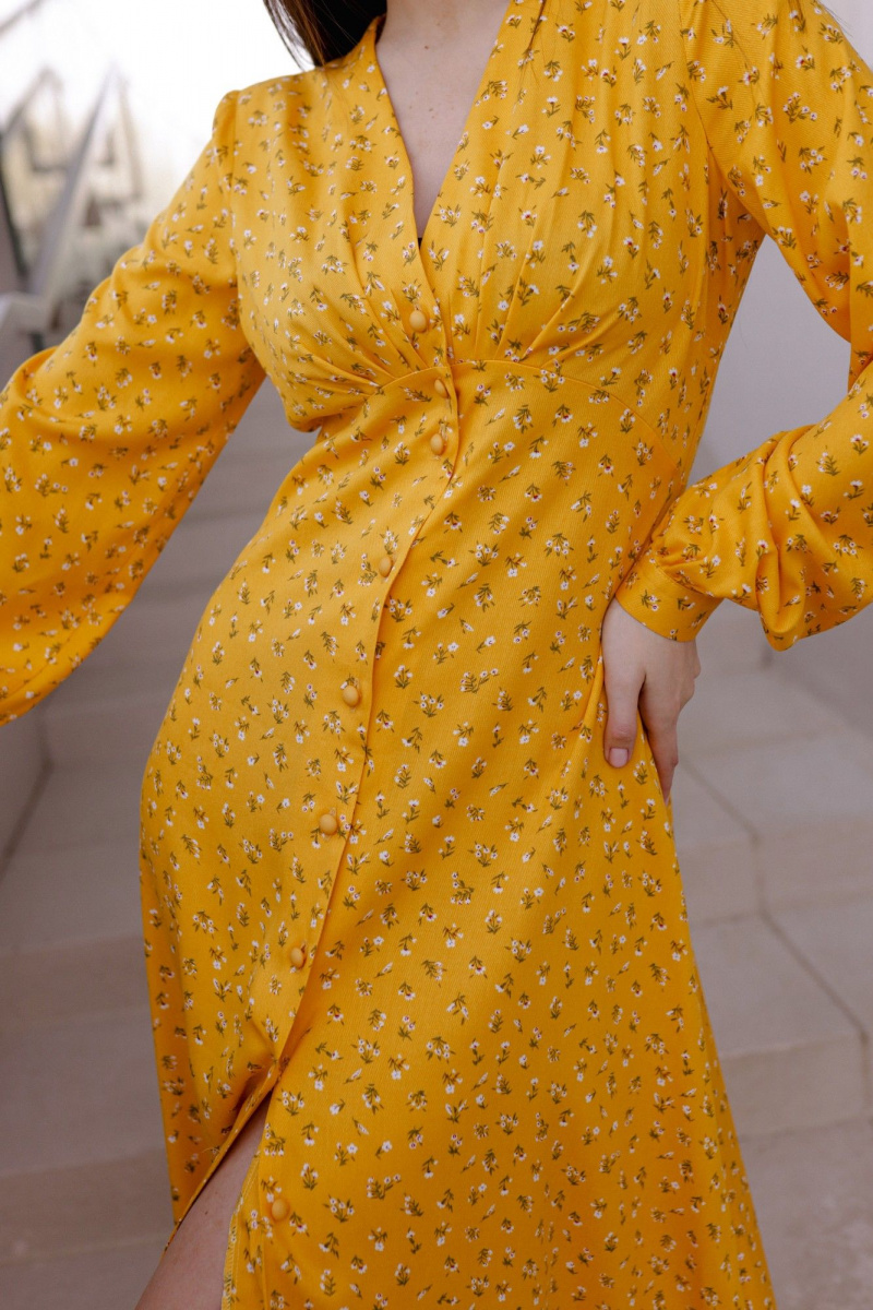 Платья Krasa М299-24 желтый_в_цветы