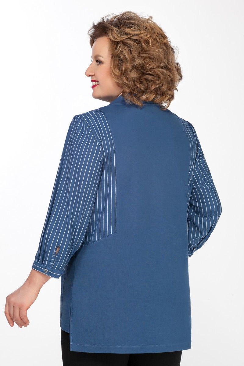 Блузы Элль-стиль А-538 синий