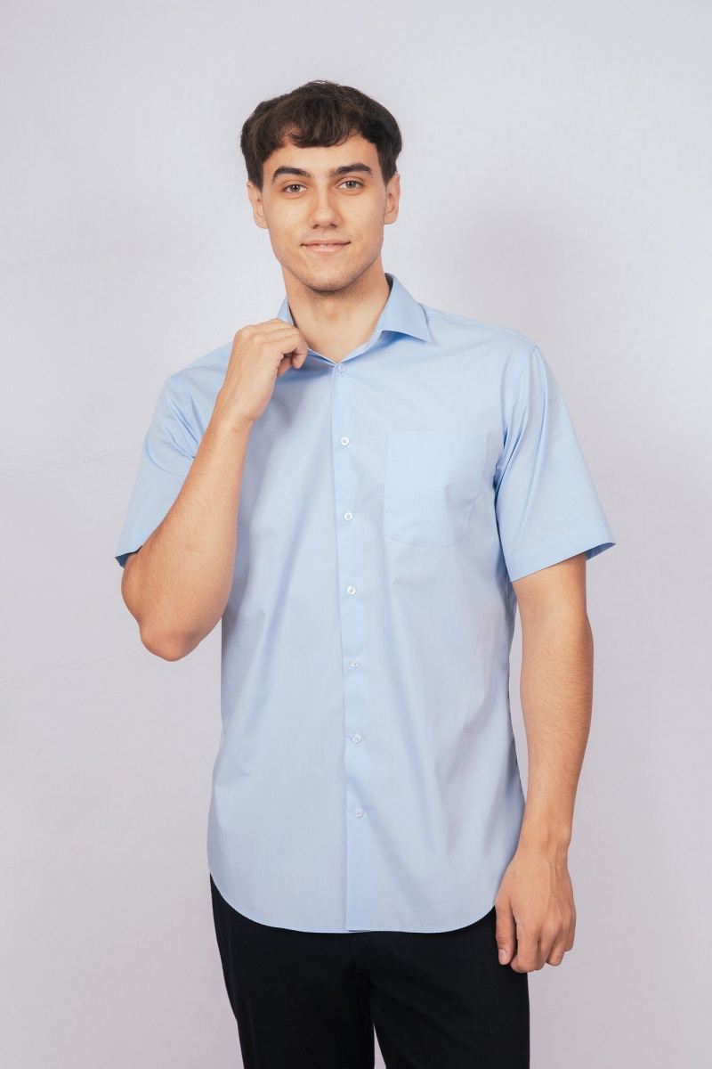Рубашки с коротким рукавом Nadex 01-036522/204-24 голубой
