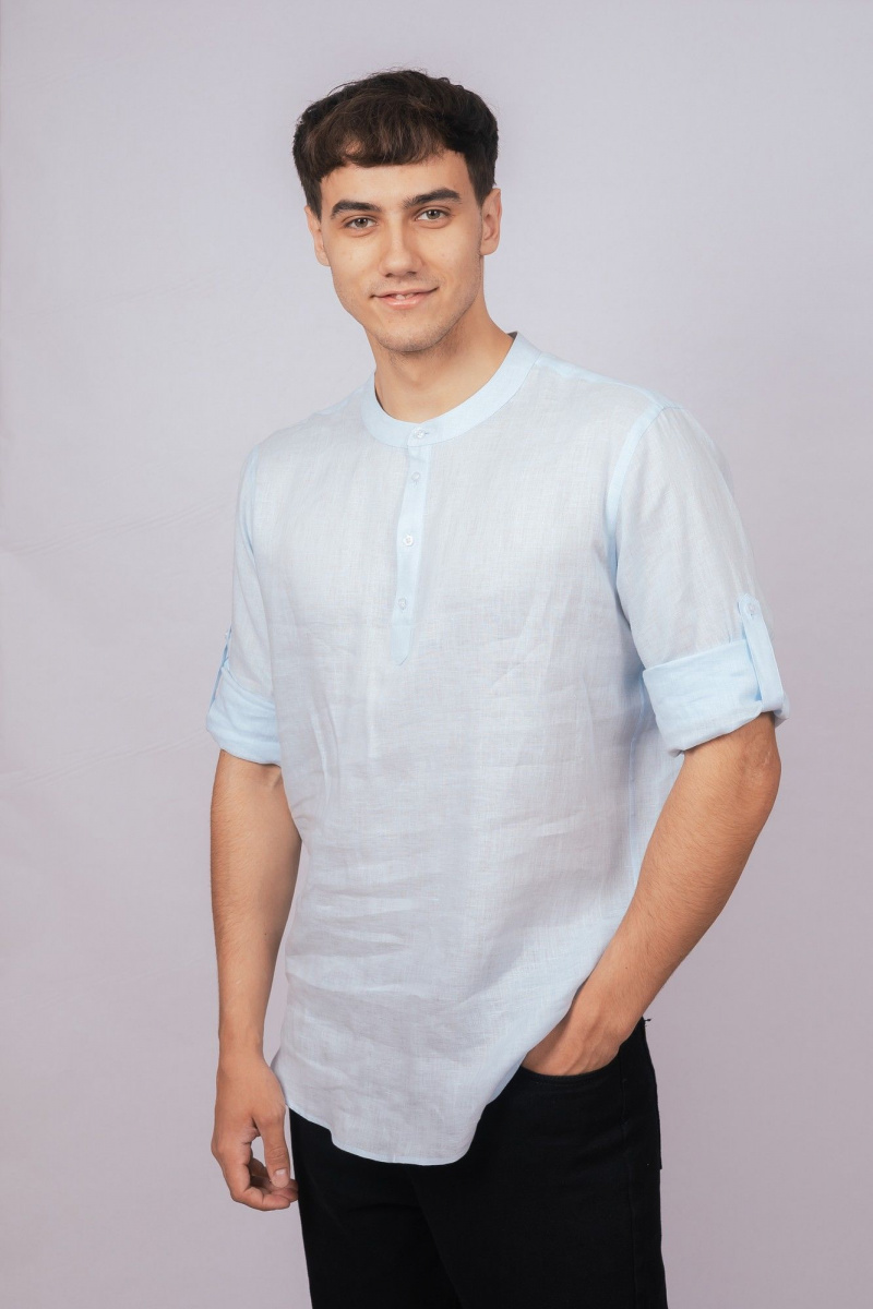 Рубашки с длинным рукавом Nadex 01-081832/210-24 светло-голубой