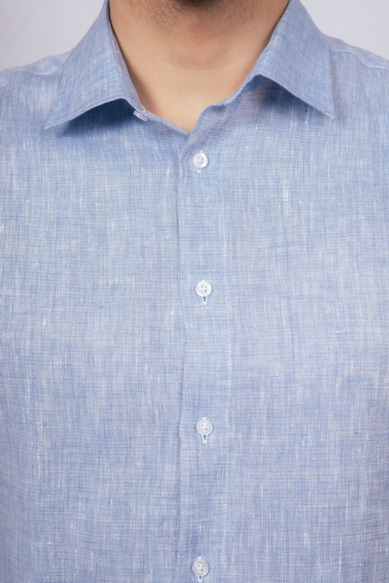 Рубашки с коротким рукавом Nadex 01-089922/310-24 бежево-голубой