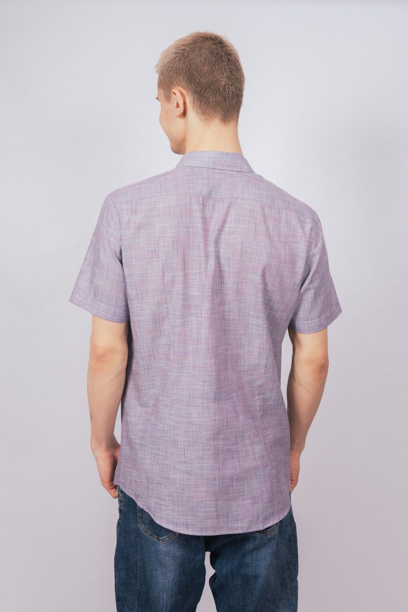 Рубашки с коротким рукавом Nadex 01-088721/201-24 бирюзово-джинсовый меланж