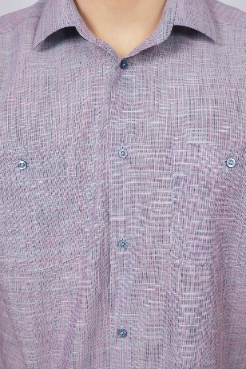 Рубашки с коротким рукавом Nadex 01-073323/201-24 бирюзово-джинсовый меланж