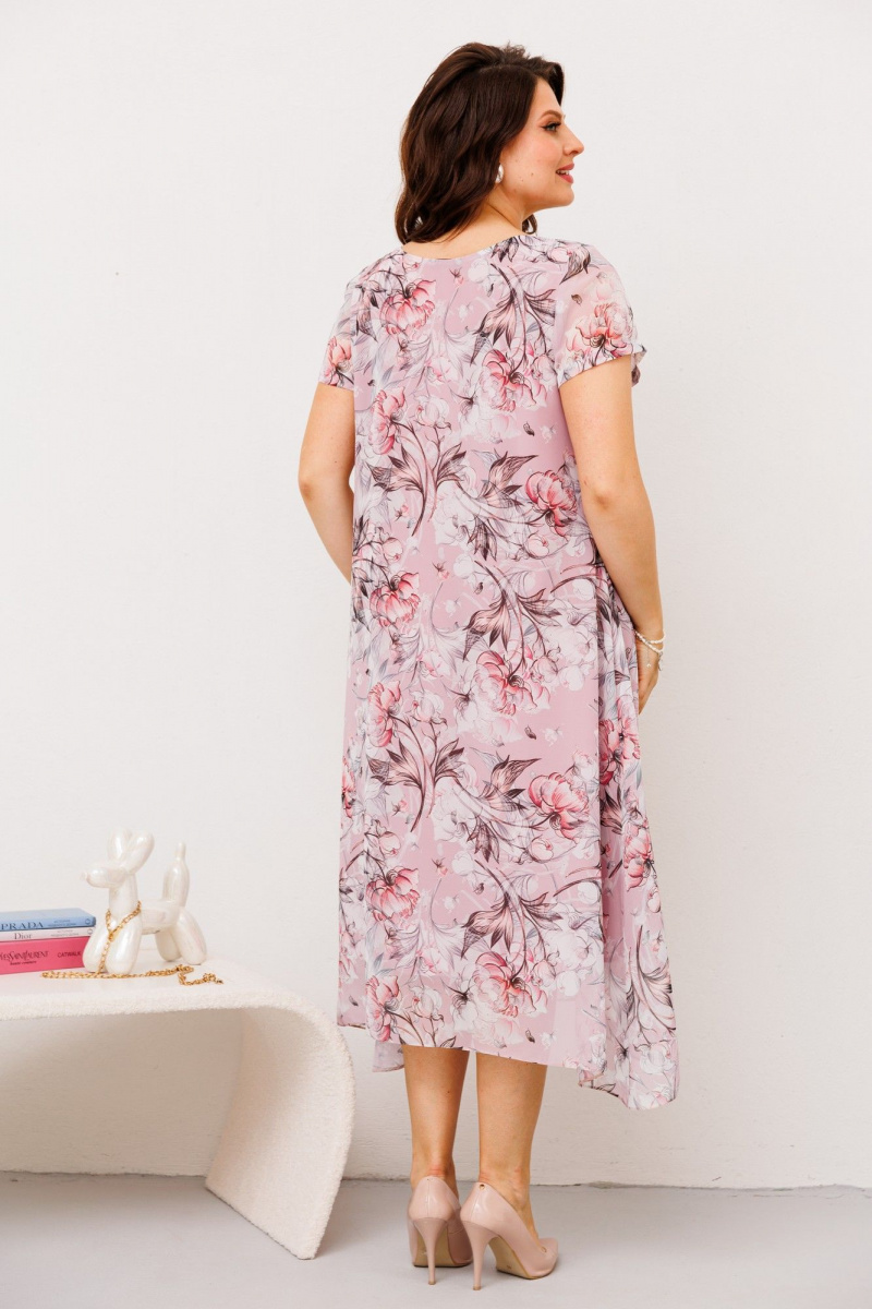 Платья Romanovich Style 1-1332 розовый_цветы