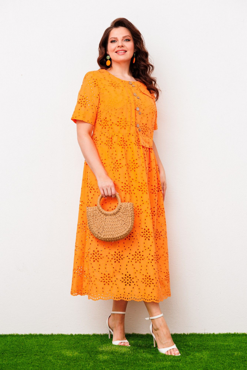 Платья Romanovich Style 1-1951 оранжевый