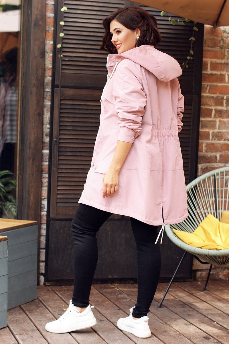 Женская куртка Мода Юрс 2576 розовый