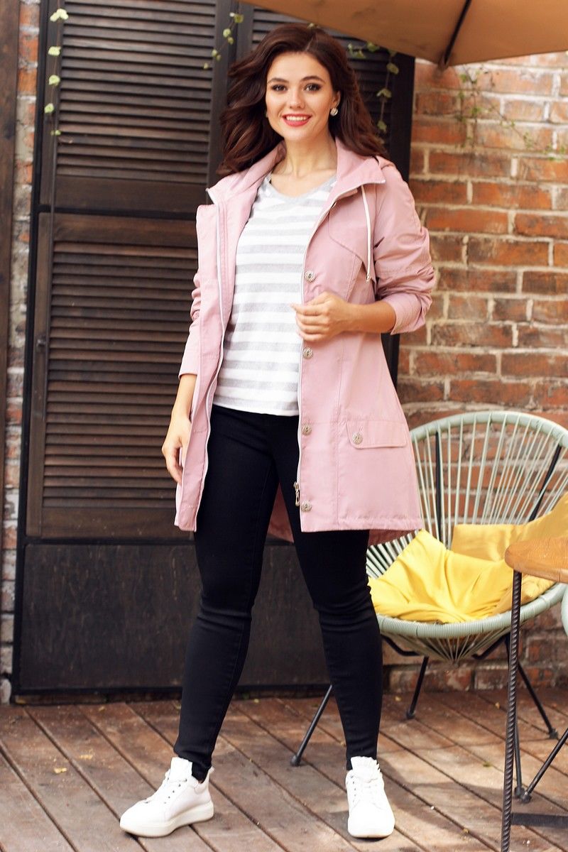 Женская куртка Мода Юрс 2576 розовый