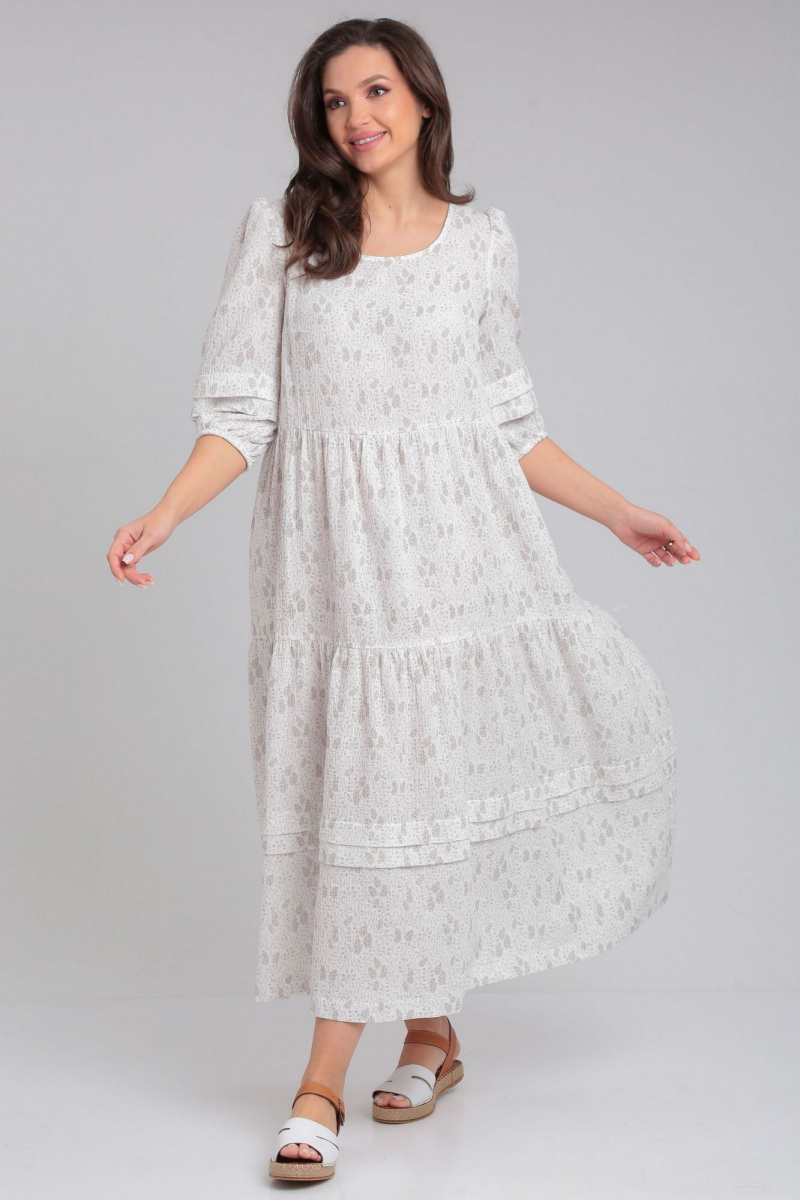 Платья LeNata 13273 рисунок-на-молочном