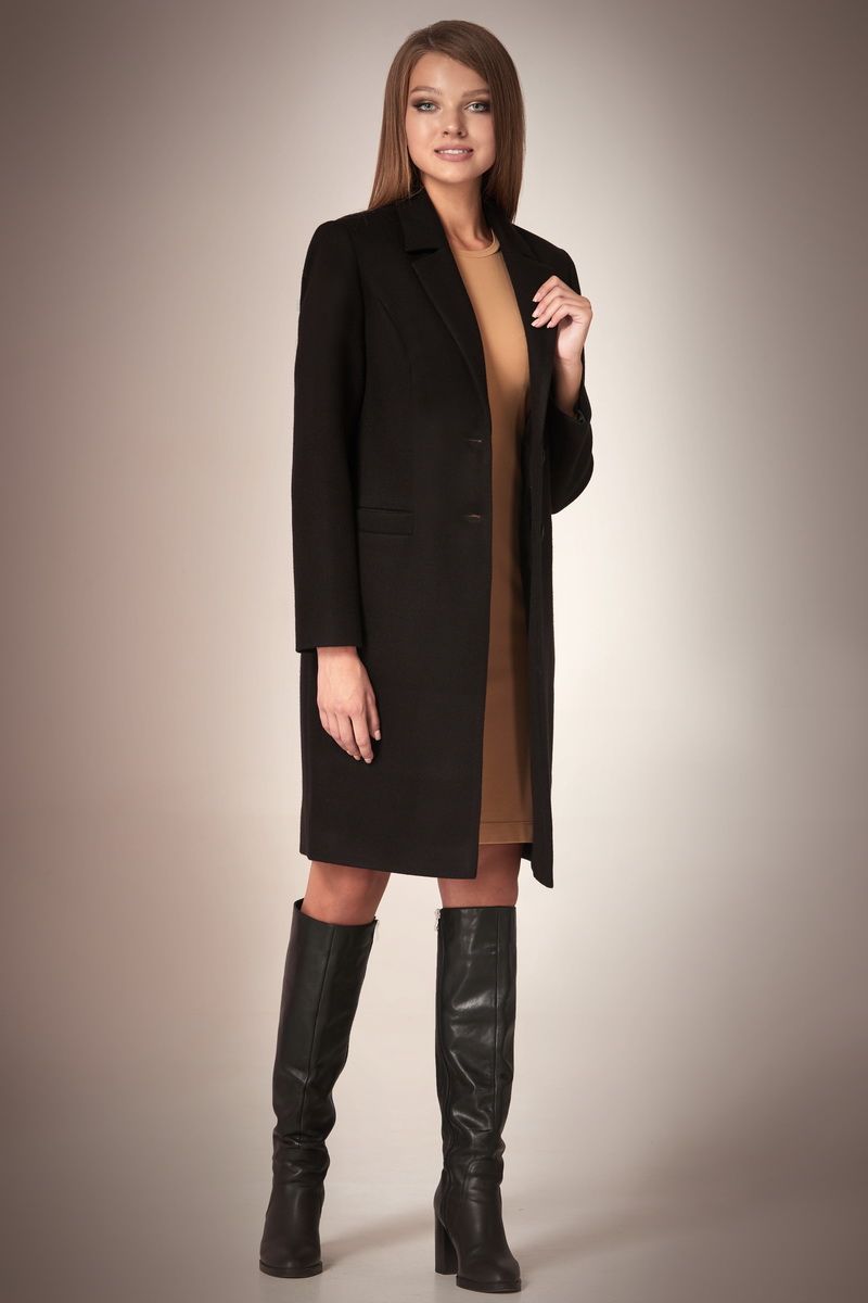 Женское пальто Andrea Fashion AF-56 черный