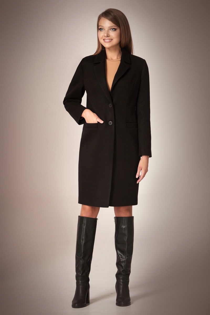 Женское пальто Andrea Fashion AF-56 черный