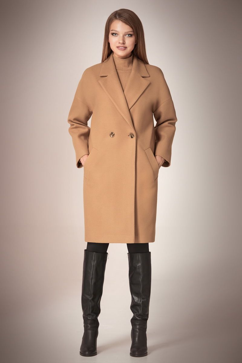 Женское пальто Andrea Fashion AF-57 беж