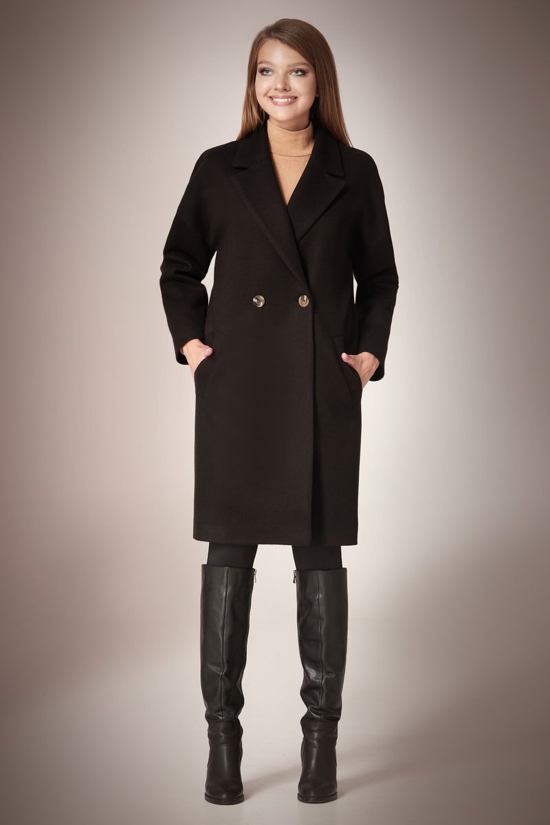 Женское пальто Andrea Fashion AF-57 черный