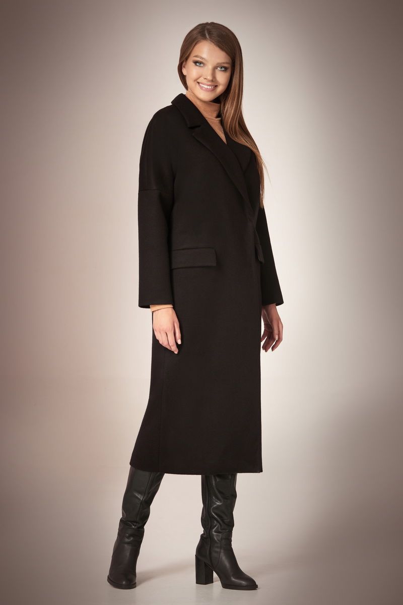 Женское пальто Andrea Fashion AF-58 черный