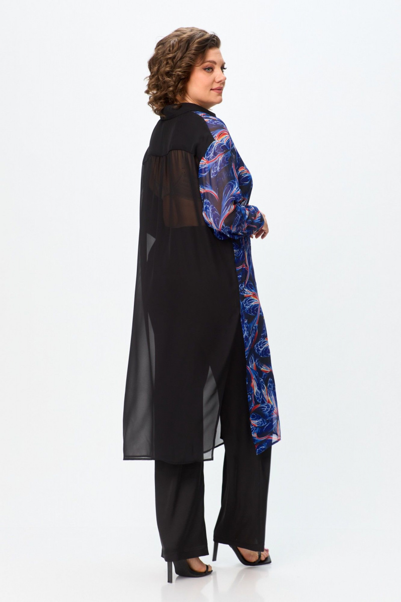 Рубашки Avenue Fashion 0315-2 черный+синий_дизайн
