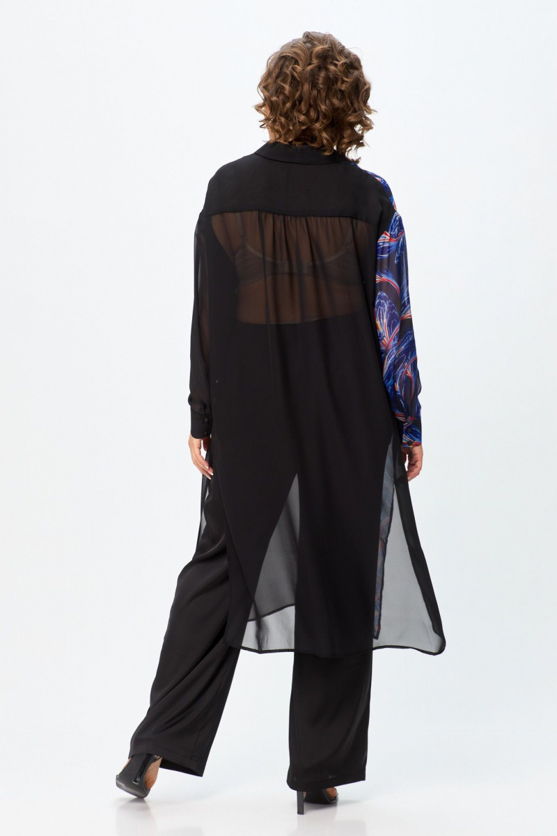 Рубашки Avenue Fashion 0315-2 черный+синий_дизайн