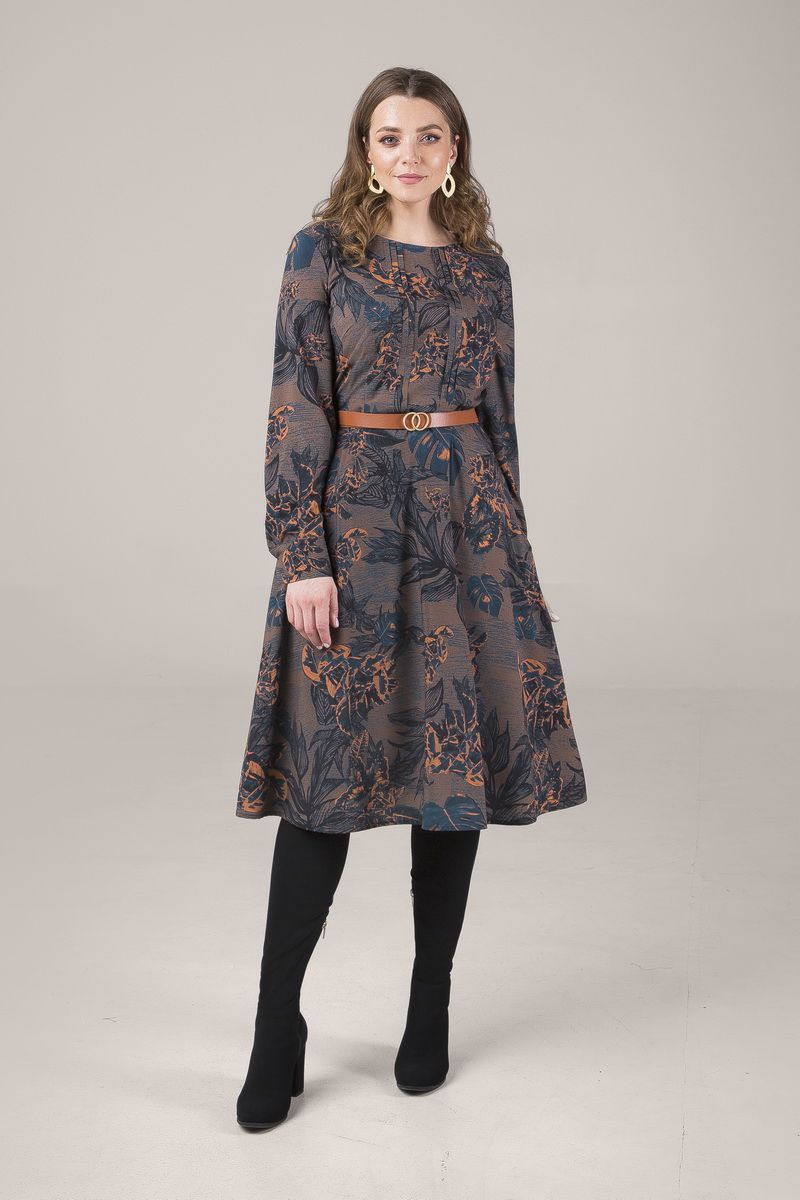 Платье ELLETTO 1734 коричневый