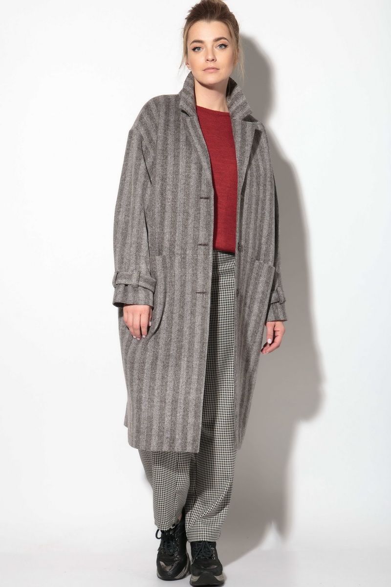 Женское пальто SOVA 11103 серый