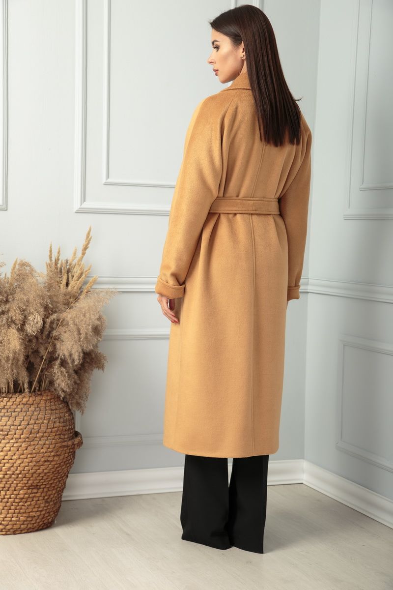 Женское пальто SandyNa 13814 янтарный