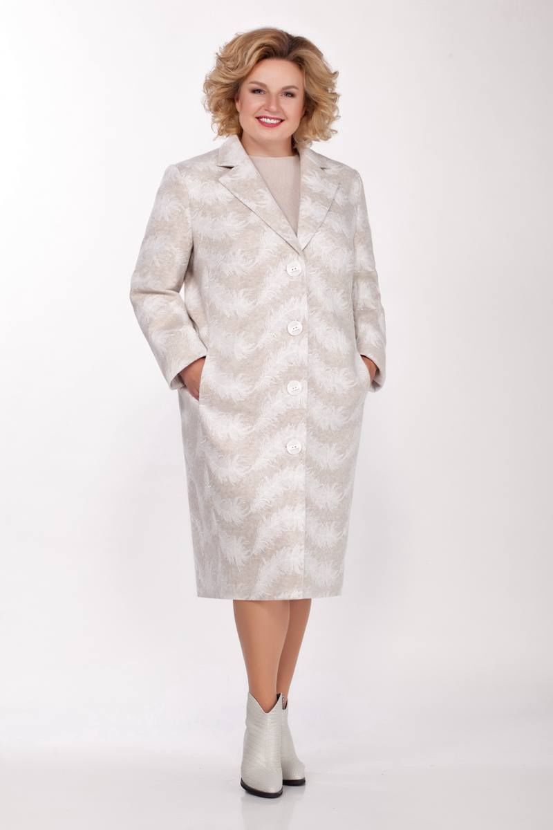 Женское пальто LaKona 1327 светло-бежевый