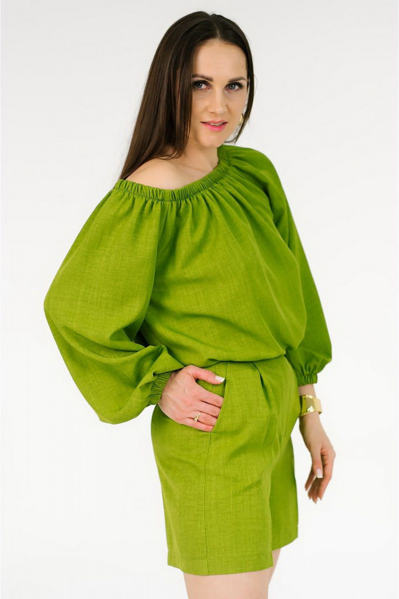 Блузы MONA STYLE FASHION&DESIGN 23038 зеленый