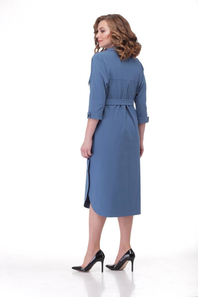 Платье Karina deLux B-325 серо-голубой