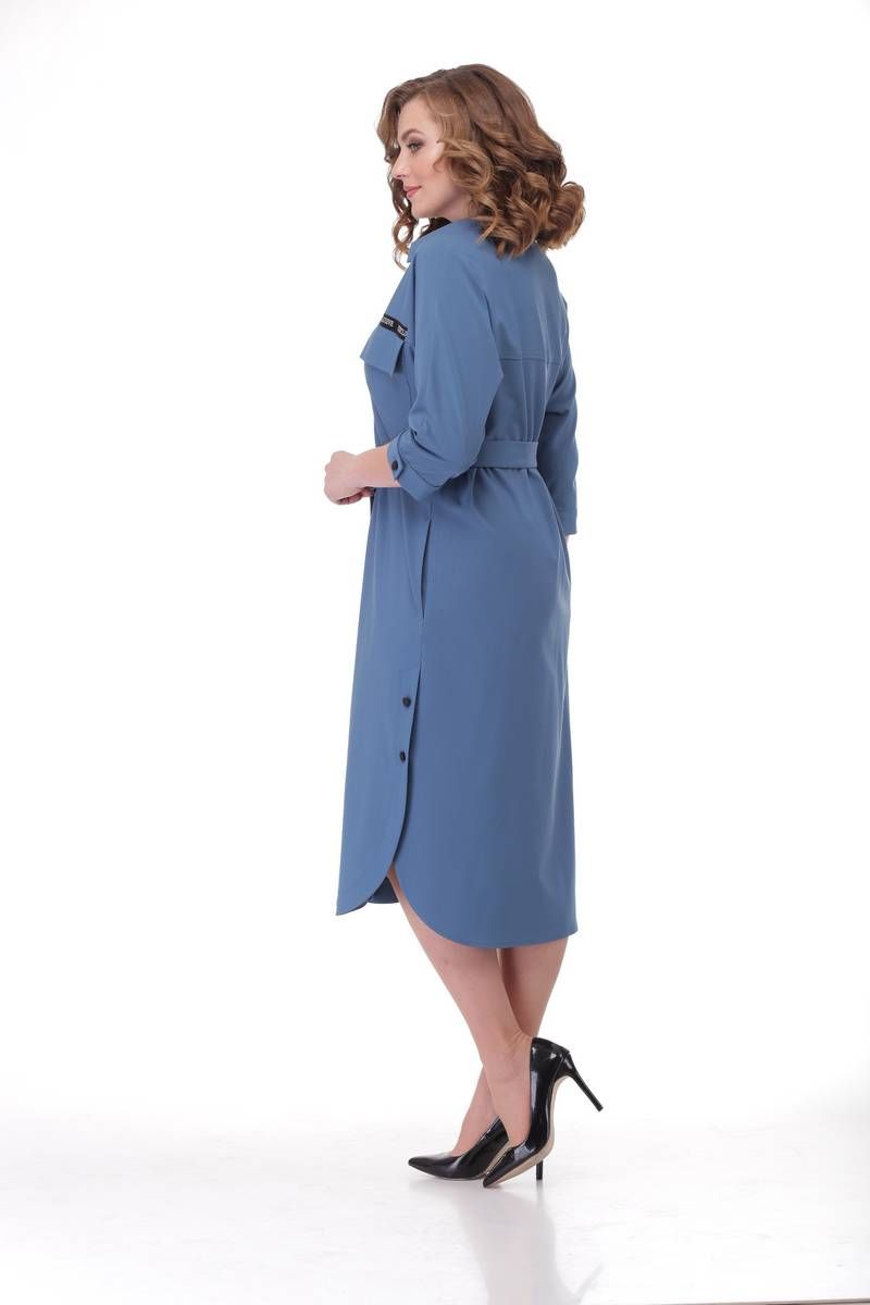 Платье Karina deLux B-325 серо-голубой