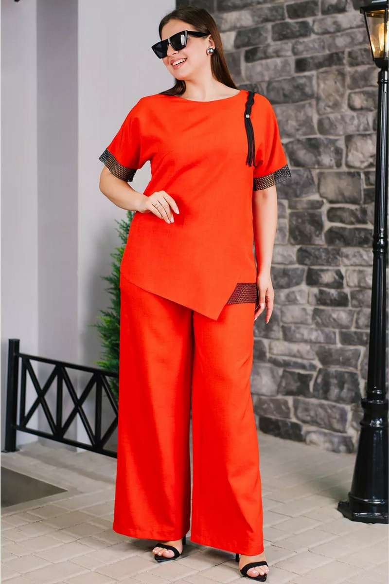 Брючный костюм TAEMNA 24070 оранжевый