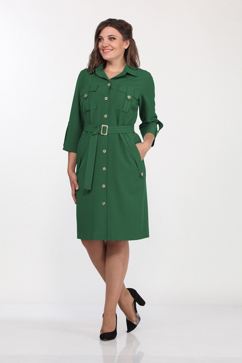 Платье Lady Style Classic 1923/1 зеленый