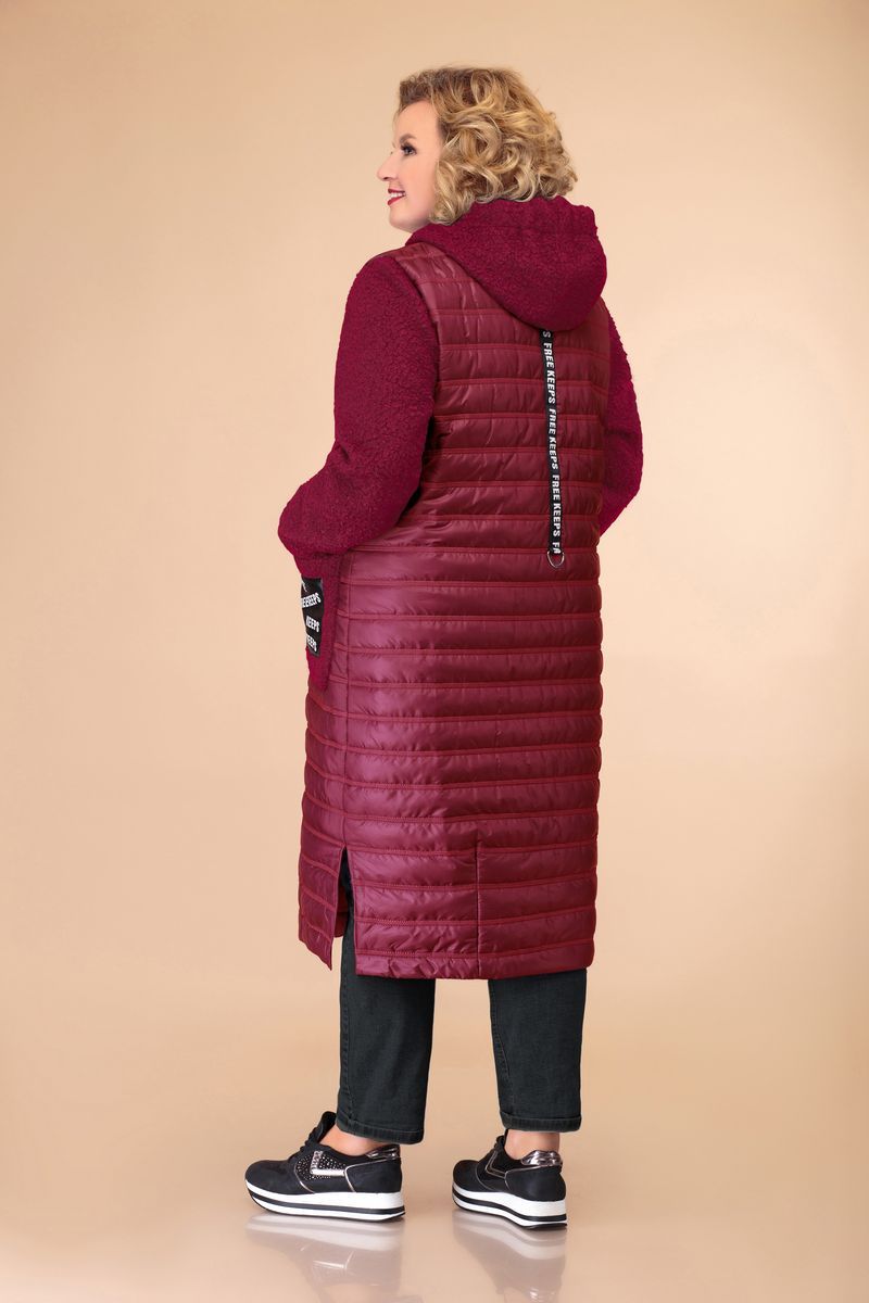 Женское пальто Svetlana-Style 1456 бордовый