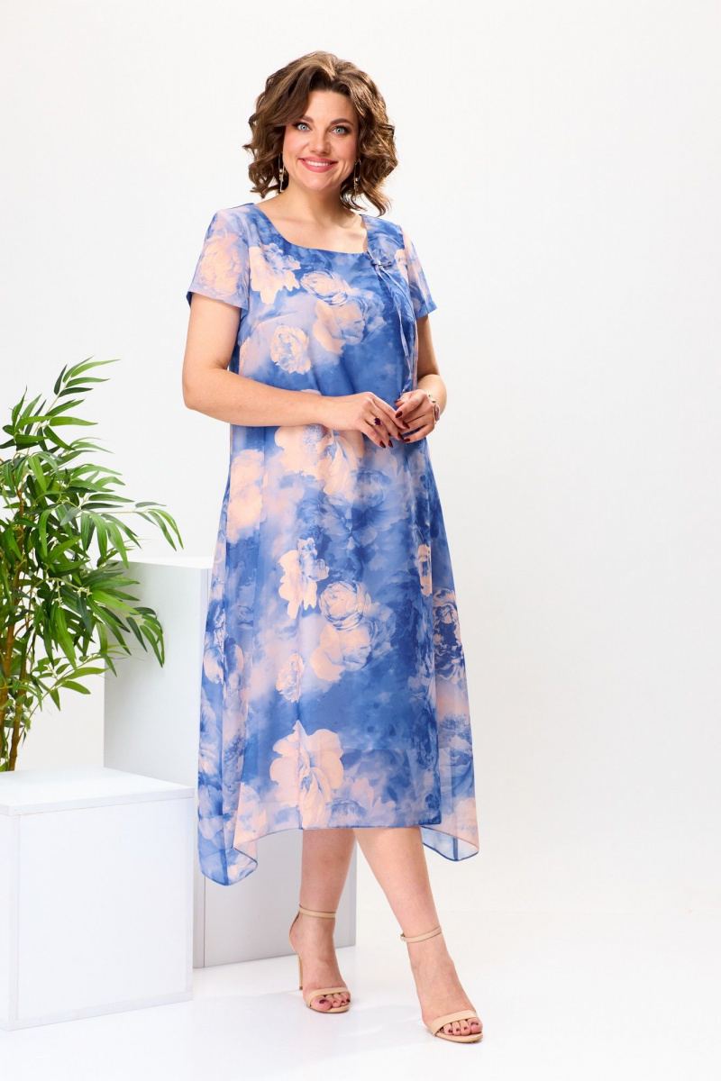 Платья Romanovich Style 1-1332 ярко-голубой