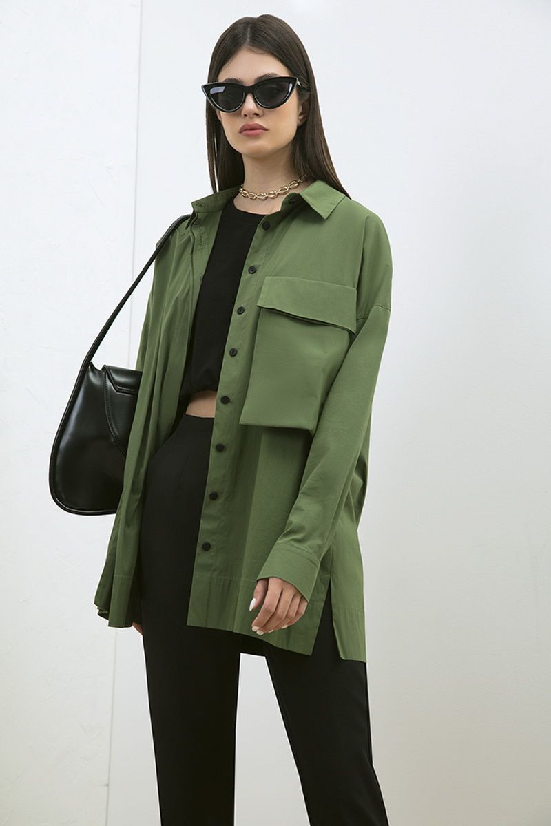 Блузы LaVeLa L50173 зеленый