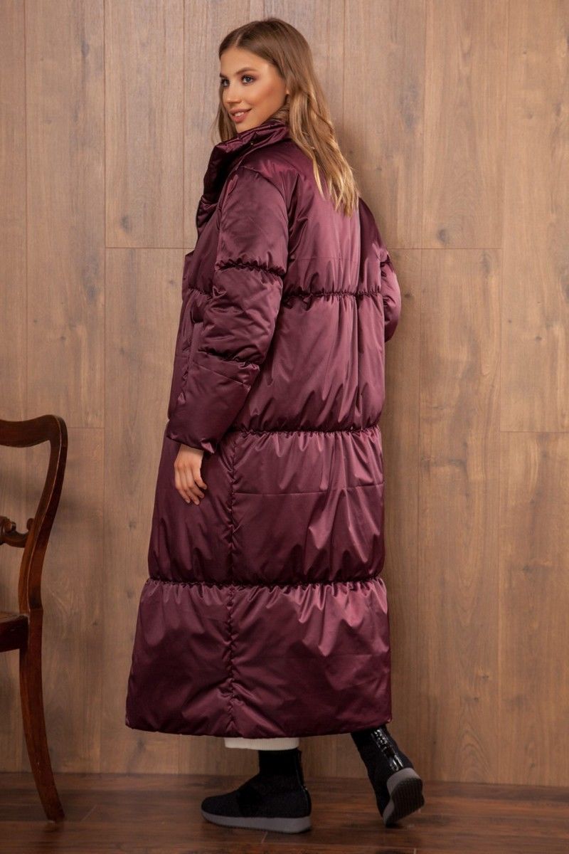 Женское пальто Nova Line 10064 марсала