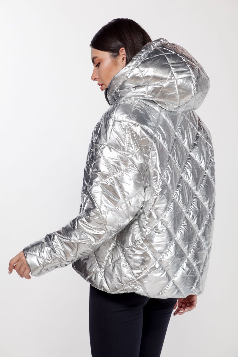 Женская куртка ELLETTO LIFE 3423 светлое_серебро