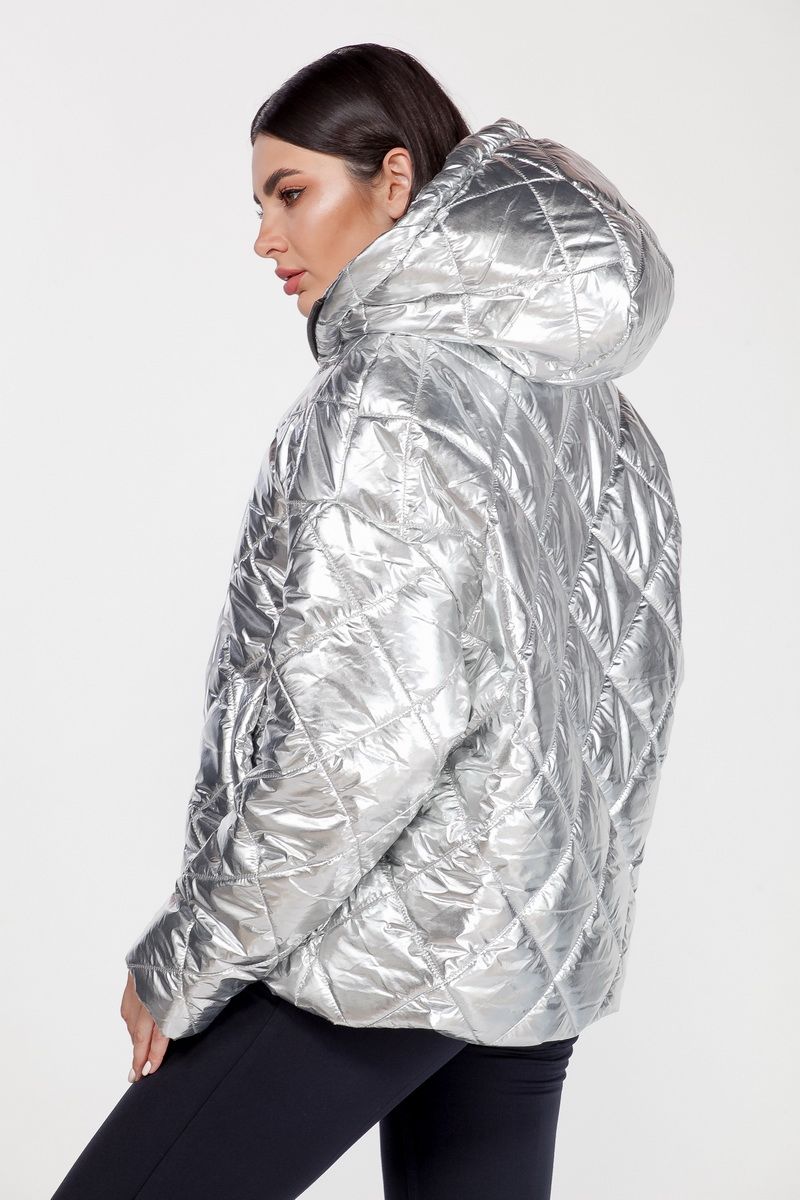 Женская куртка ELLETTO LIFE 3423 светлое_серебро
