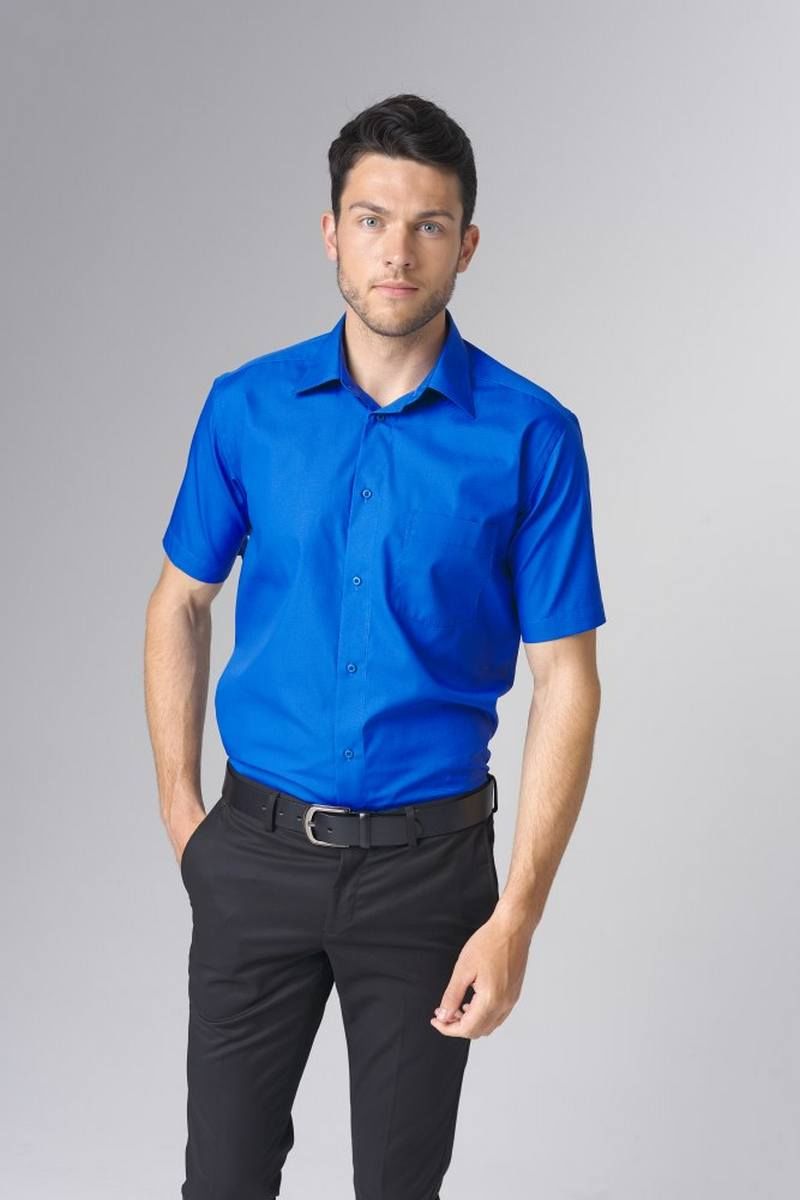 Рубашки с коротким рукавом Nadex 744072И_170 синий