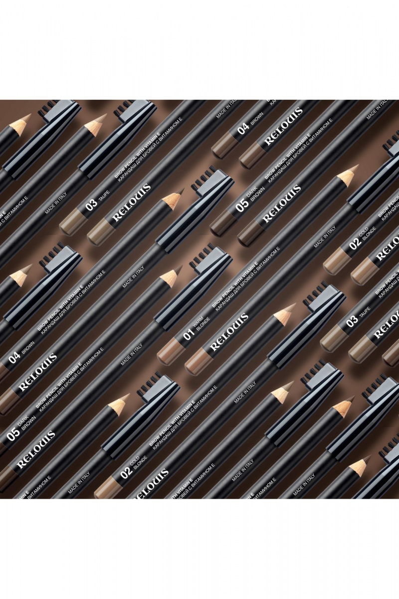 Карандаши для бровей Relouis BROW_PENCIL_WITH_VITAMIN_E тон:01 warm blonde