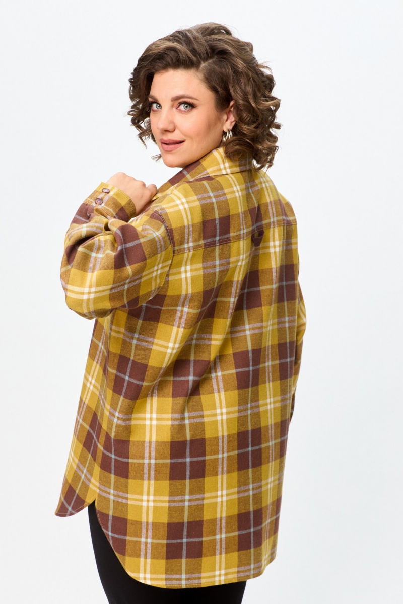 Рубашки Avenue Fashion 0327-1 горчица