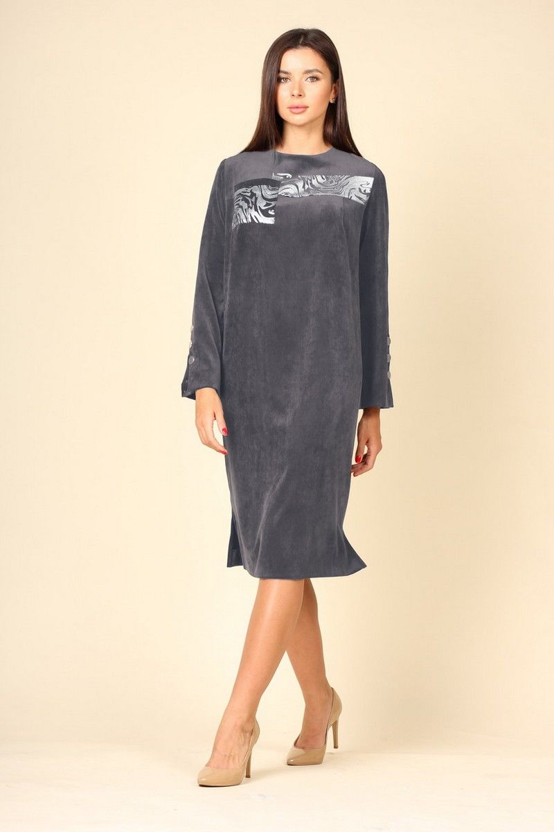 Платья Faufilure С1125 темно-серый