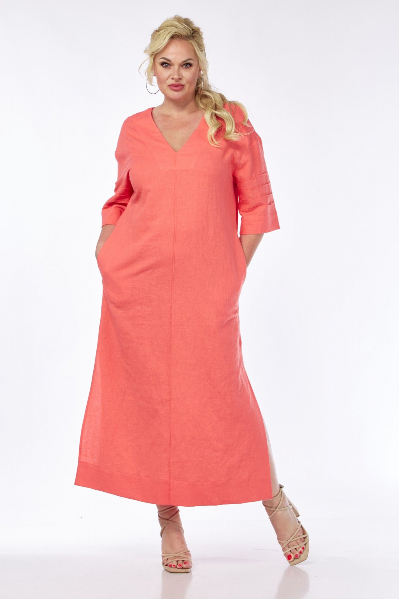 Платья AVA fashion М-065 коралловый