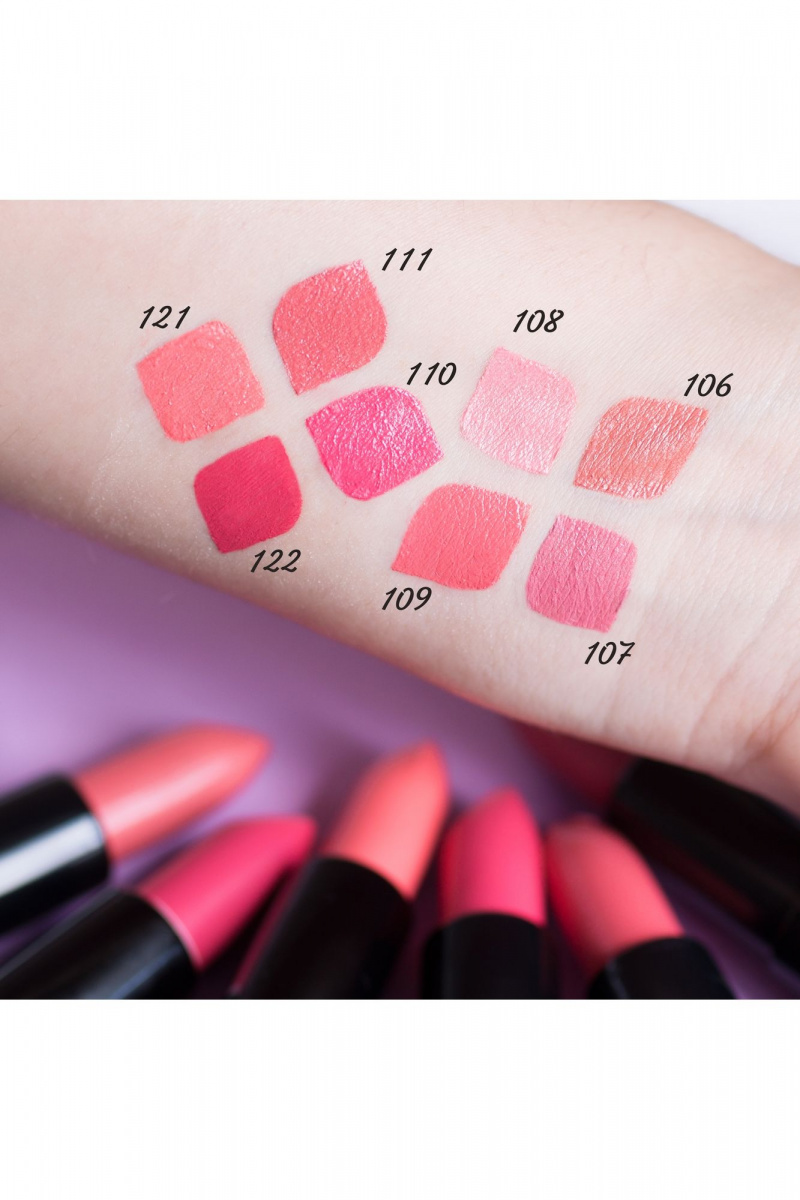 Помады Belor Design BE COLOR тон 121 нежный коралл