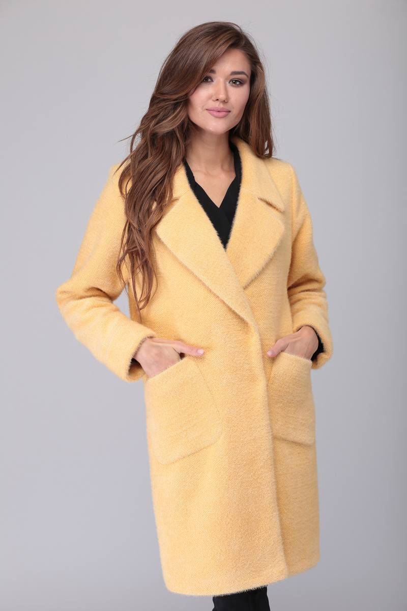 Женское пальто Verita 2048 желтый