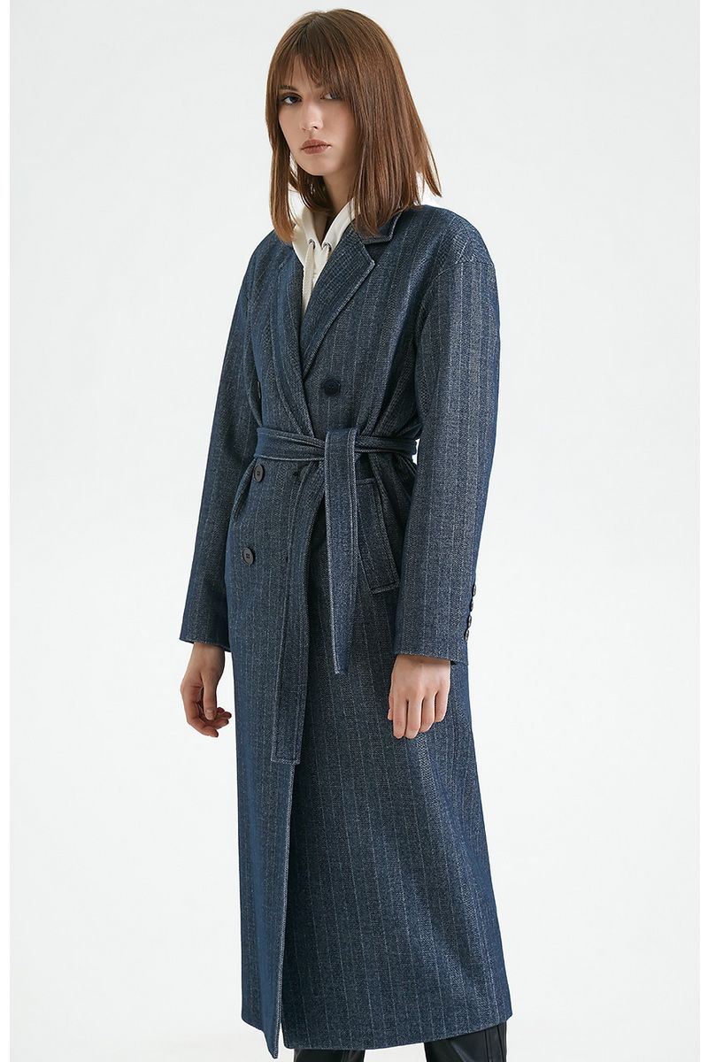 Женское пальто Moveri by Larisa Balunova 6205 синий